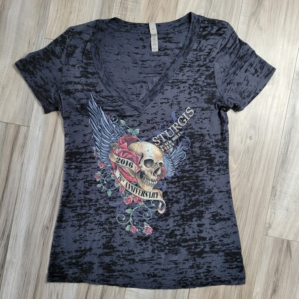 Next Level Apparel 2016 Sturgis Burn Out Ladies Tee, size XL